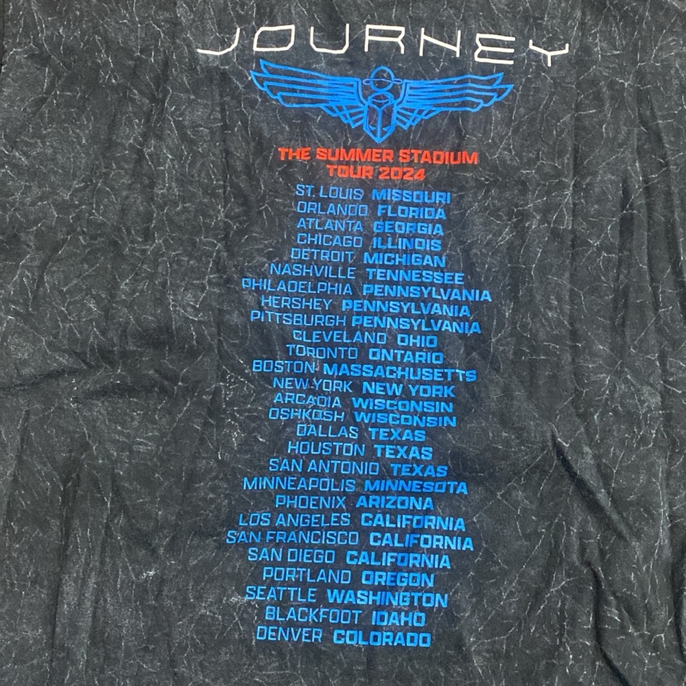 Journey Summer Stadium Tour 2024 T-Shirt - Picture 5 of 5